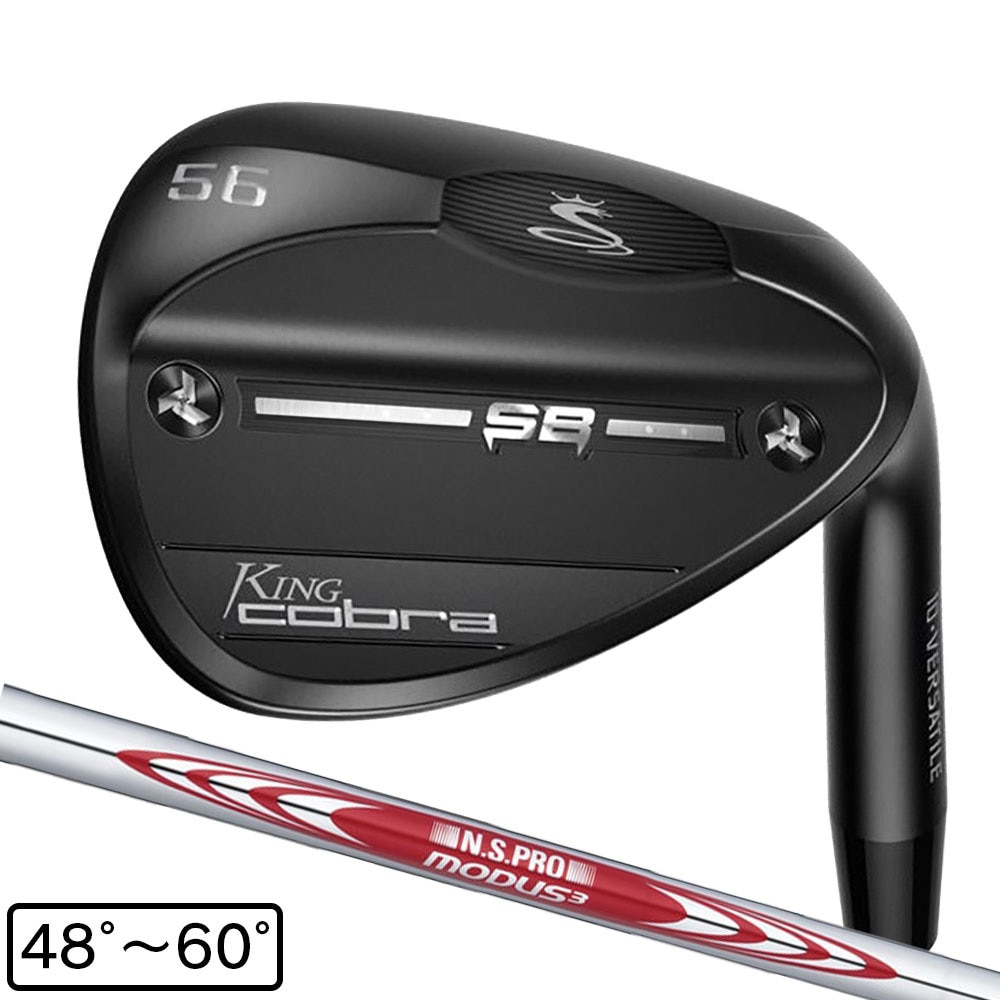コブラ（Cobra）（メンズ）キング スネークバイト ブラック ウェッジ Vグラインド(ロフト58度)N.S.PRO MODUS3 TOUR 105