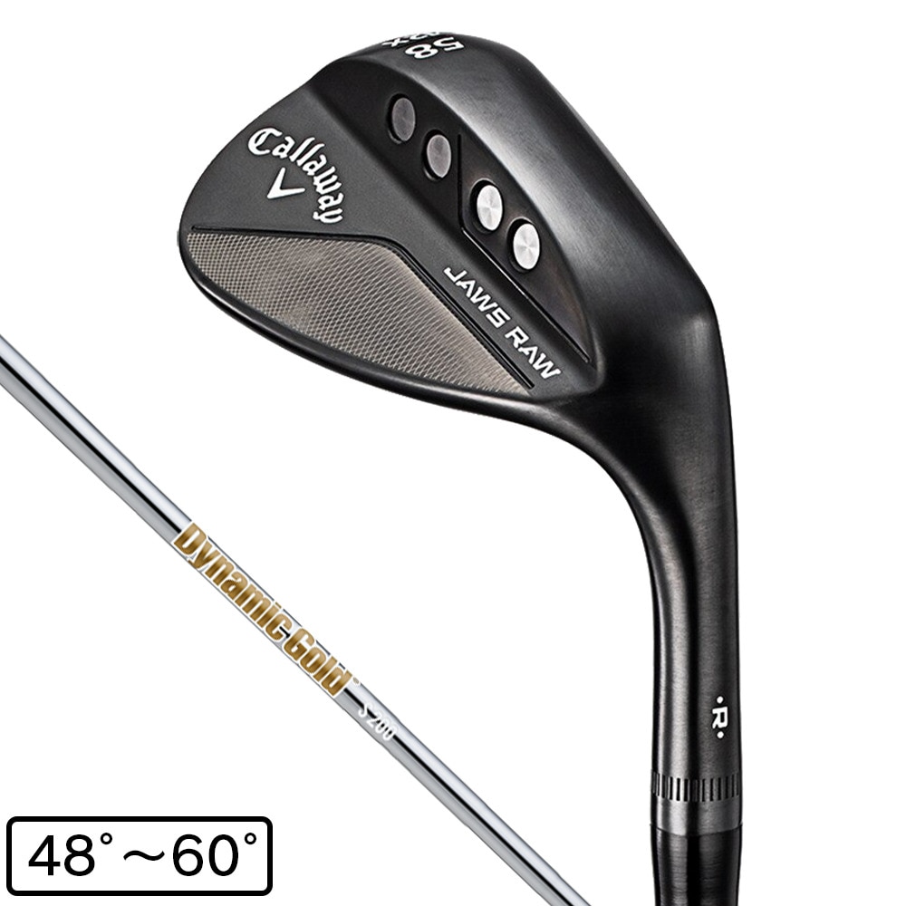キャロウェイ（CALLAWAY）（メンズ）JAWS RAW ジョーズロウ ウェッジ ブラック Sグラインド (ロフト54度) Dynamic Gold S200
