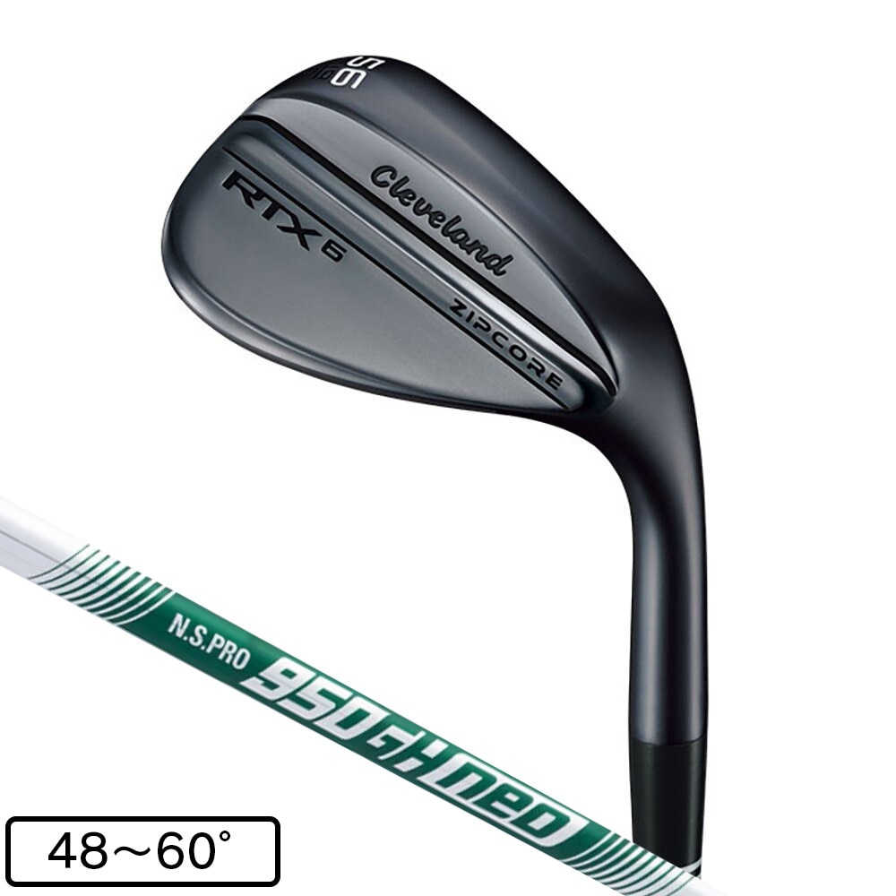 クリーブランド（CLEVELAND）（メンズ）ローテックス ローテックス RTX6 ZIPCORE ブラックサテン ウェッジ(5612 ロフト56度)N.S.PRO 950GH neo