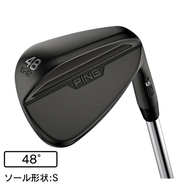 ピン（PING）（メンズ）s159 MIDNIGHT ウェッジ(48S、ロフト48度)N.S. 