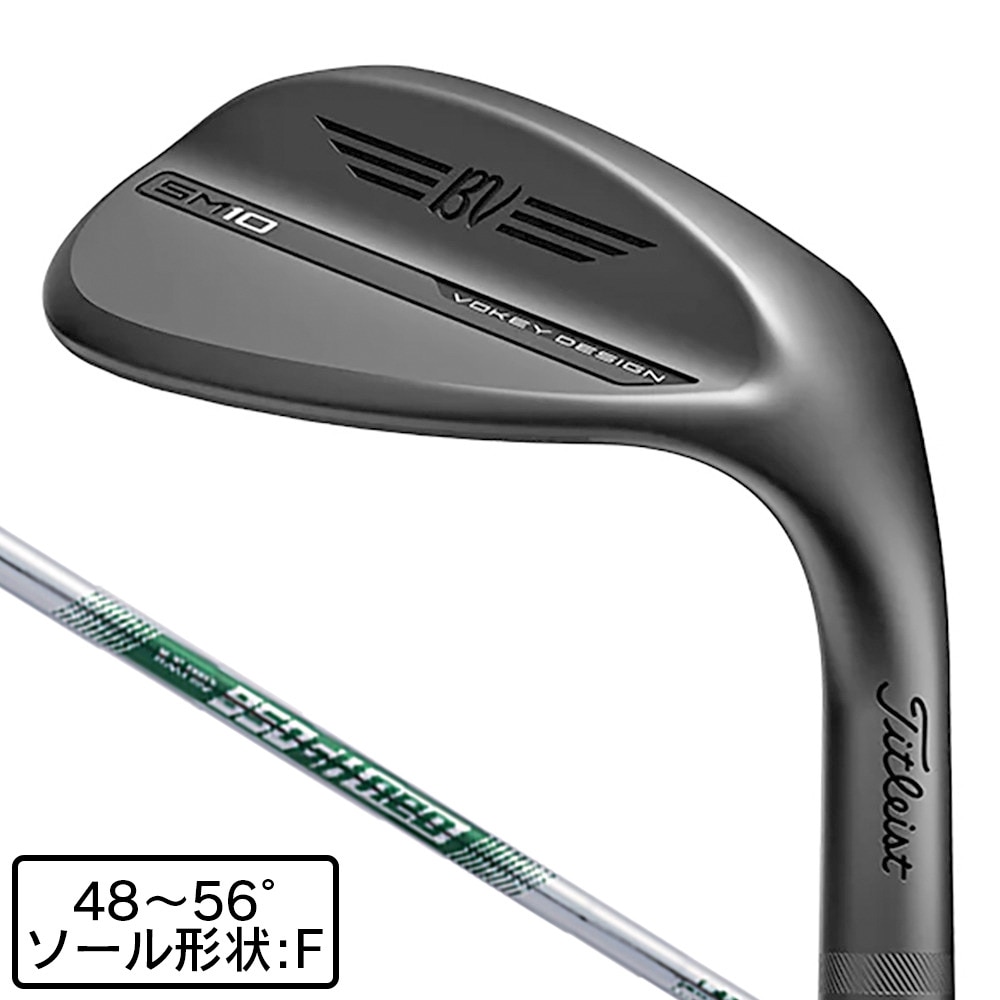 タイトリスト（TITLEIST）（メンズ）VOKEY SM10 JET BLACK ウェッジ(4810F、ロフト48度)N.S.PRO 950GH neo