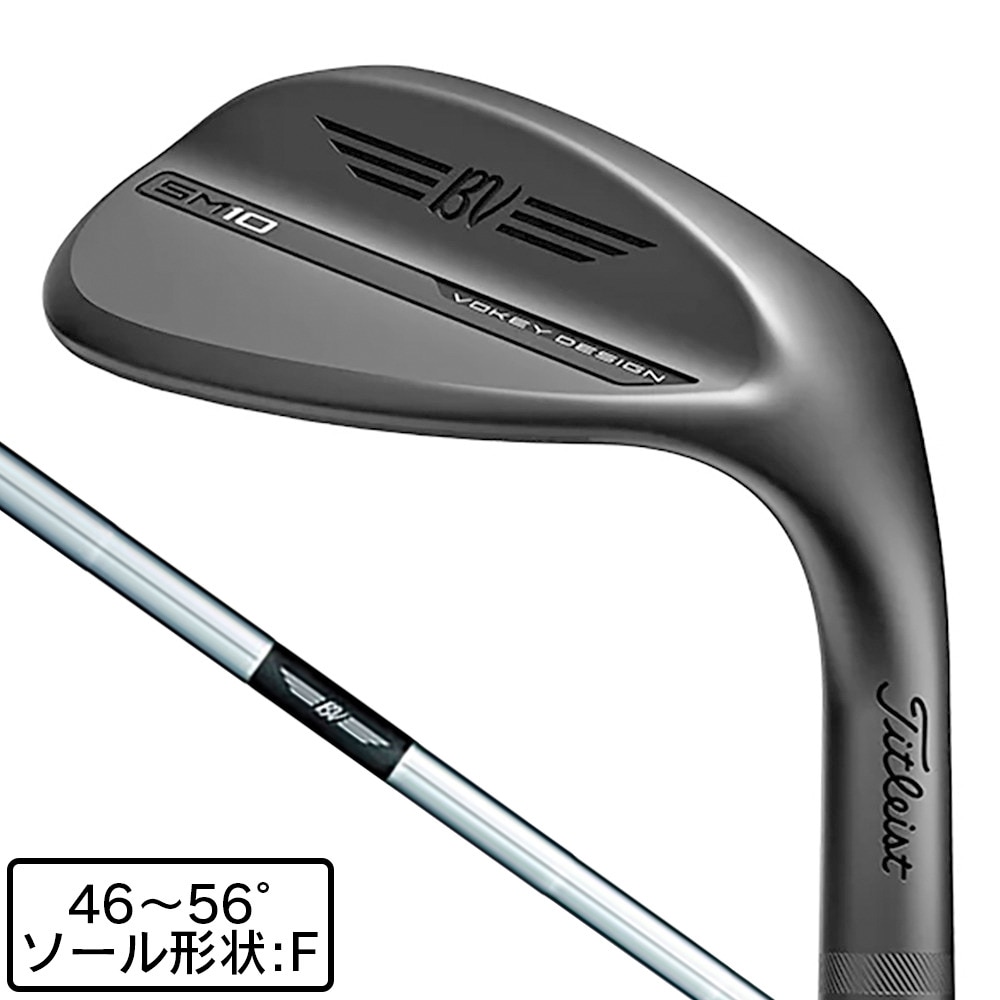 タイトリスト（TITLEIST）（メンズ）VOKEY SM10 JET BLACK ウェッジ(5012F、ロフト50度)Dynamic Gold