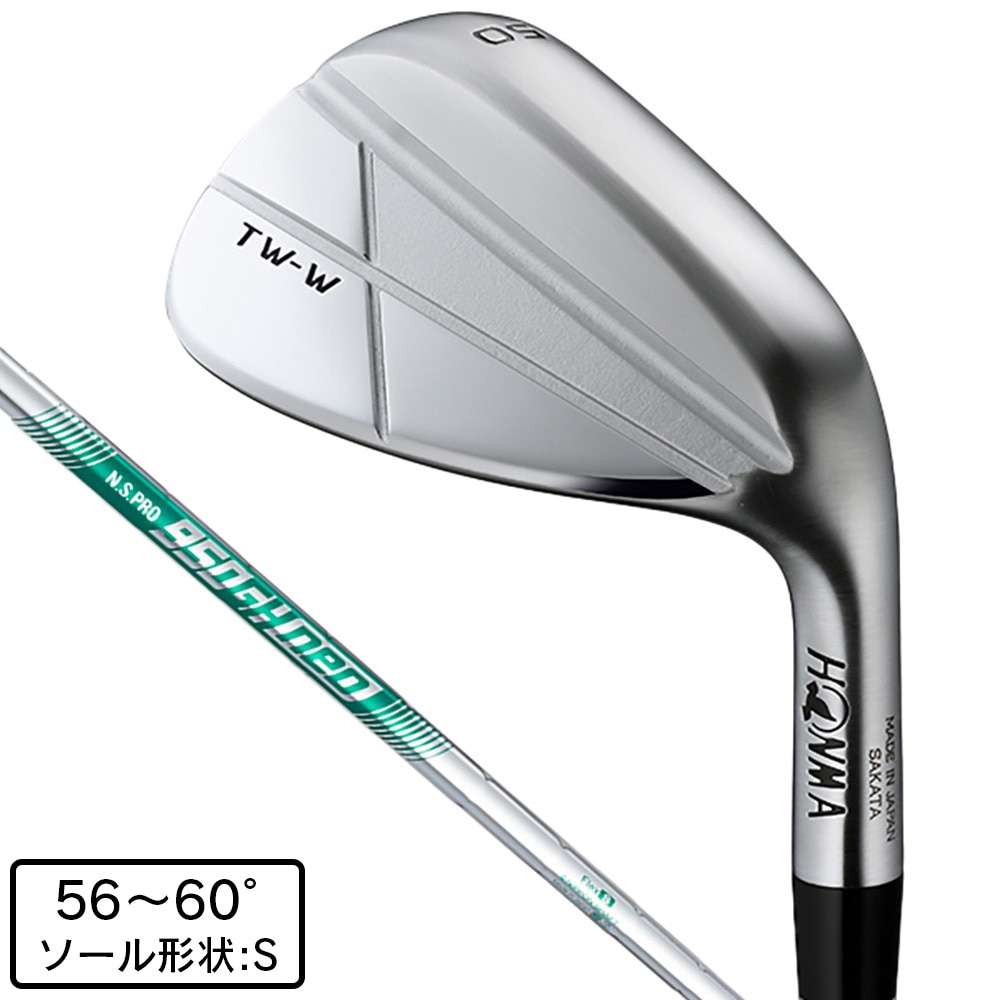 本間ゴルフ（HONMA）（メンズ）TW-W クロムメッキ ウェッジ(5808S、ロフト58度)N.S.PRO 950GH neo