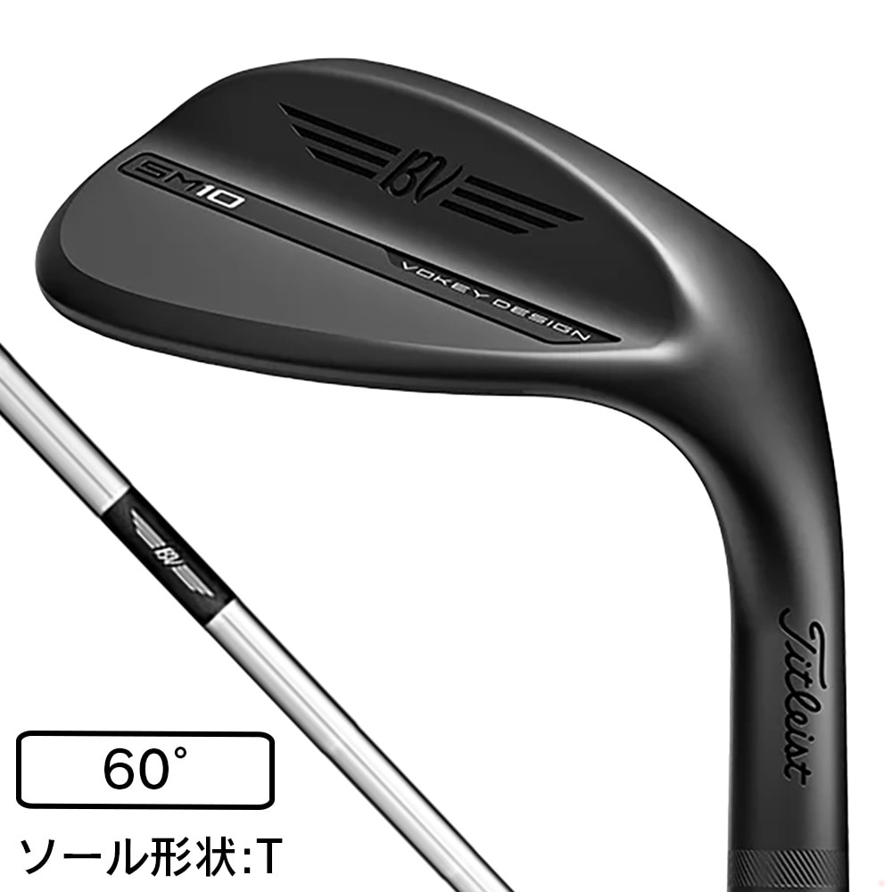 タイトリスト（TITLEIST）（メンズ）VOKEY SM10 JET BLACK ウェッジ(6004 ロフト60度)Dynamic Gold