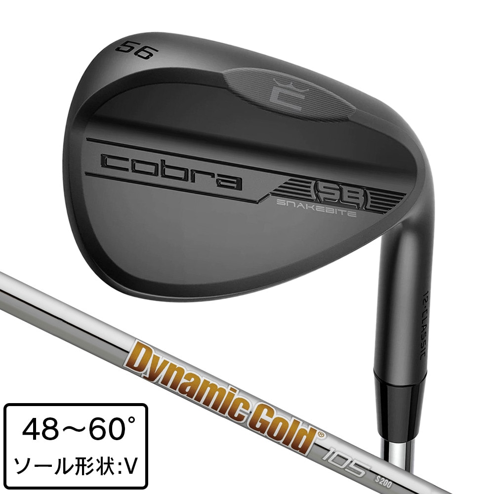 コブラ（Cobra）（メンズ）スネークバイト ウェッジ ブラック (ロフト54度)Dynamic Gold 105