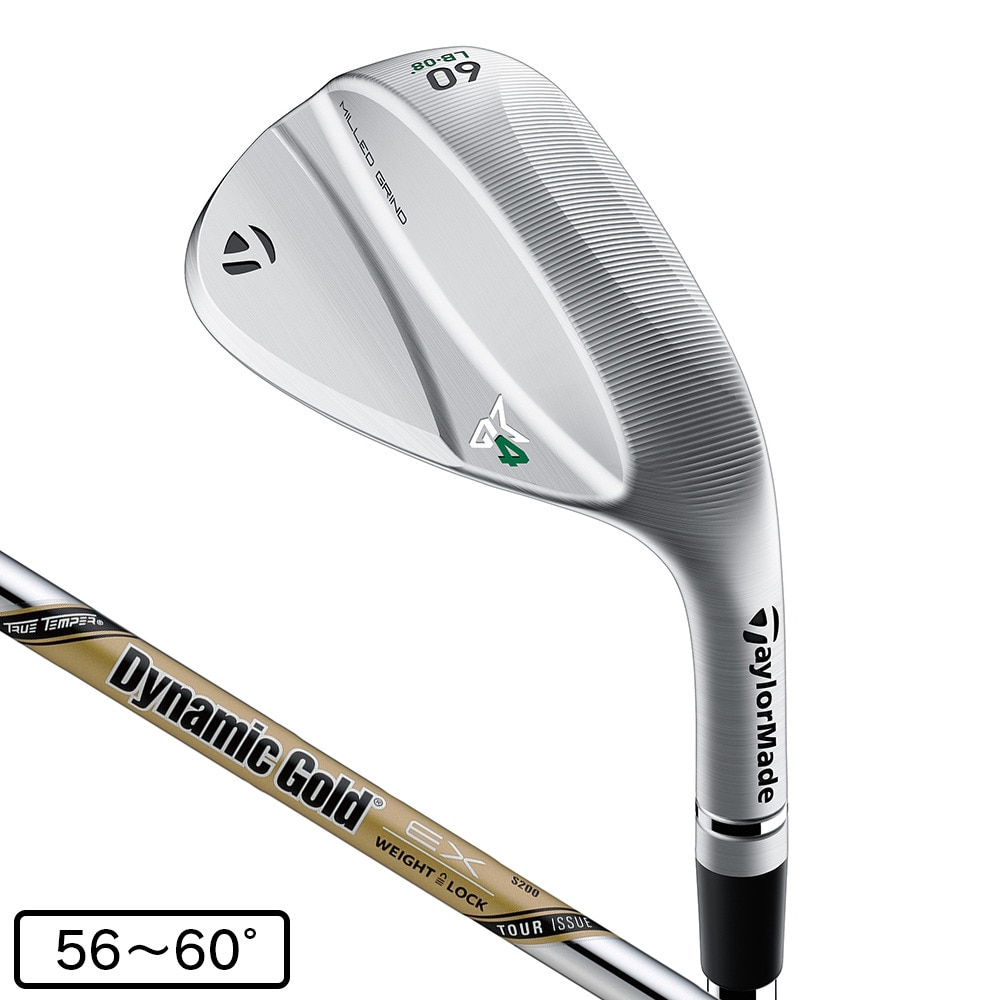 テーラーメイド（TAYLORMADE）（メンズ）ミルド グラインド 4 クローム ローバウンス ウェッジ(5608LB、ロフト56度)Dynamic Gold EX TOUR ISSUE