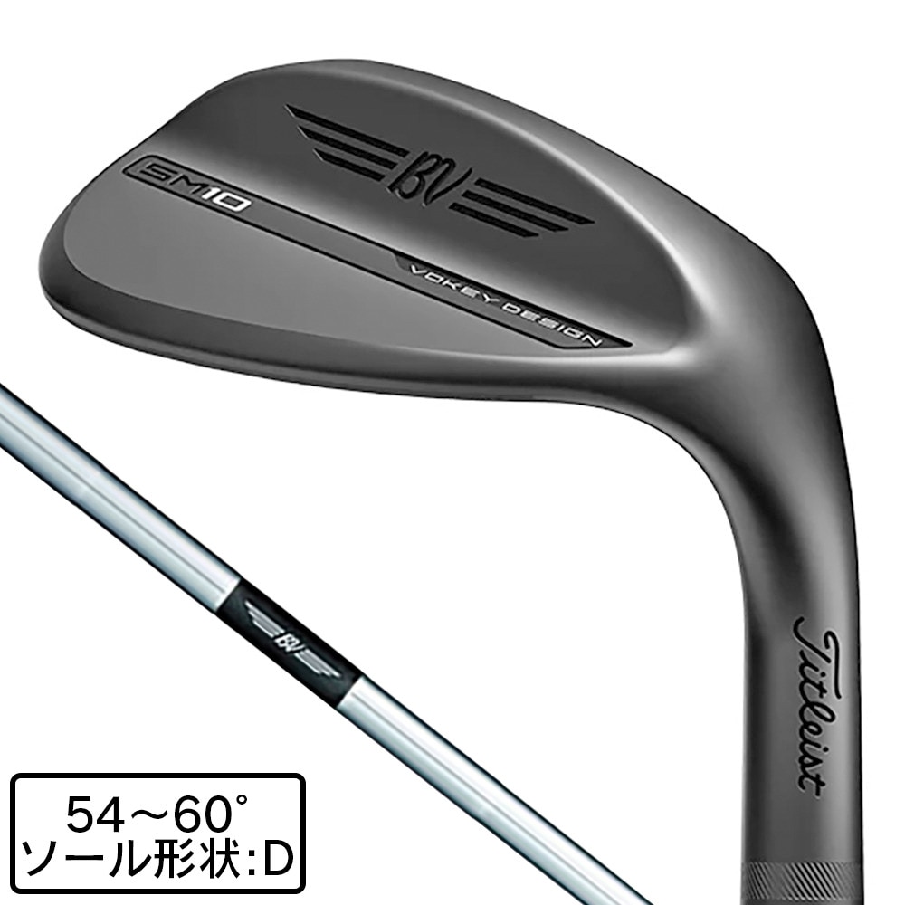 タイトリスト（TITLEIST）（メンズ）VOKEY SM10 JET BLACK ウェッジ(6012D、ロフト60度)Dynamic Gold