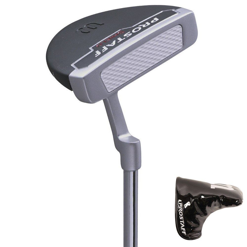 ウイルソンゴルフ パター PROSTAFF Putter SHIELD マレットタイプ (ロフト3度) スチールシャフト ３４．０ 0 ゴルフクラブの画像