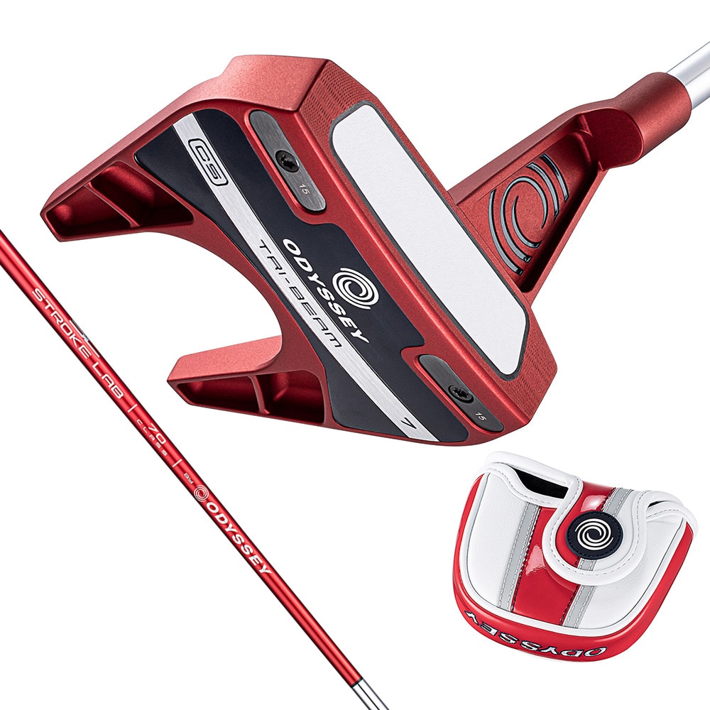 オデッセイ（ODYSSEY）（メンズ）トライビーム レッド 7 CS パター(ロフト3度)STROKE LAB 70C RED