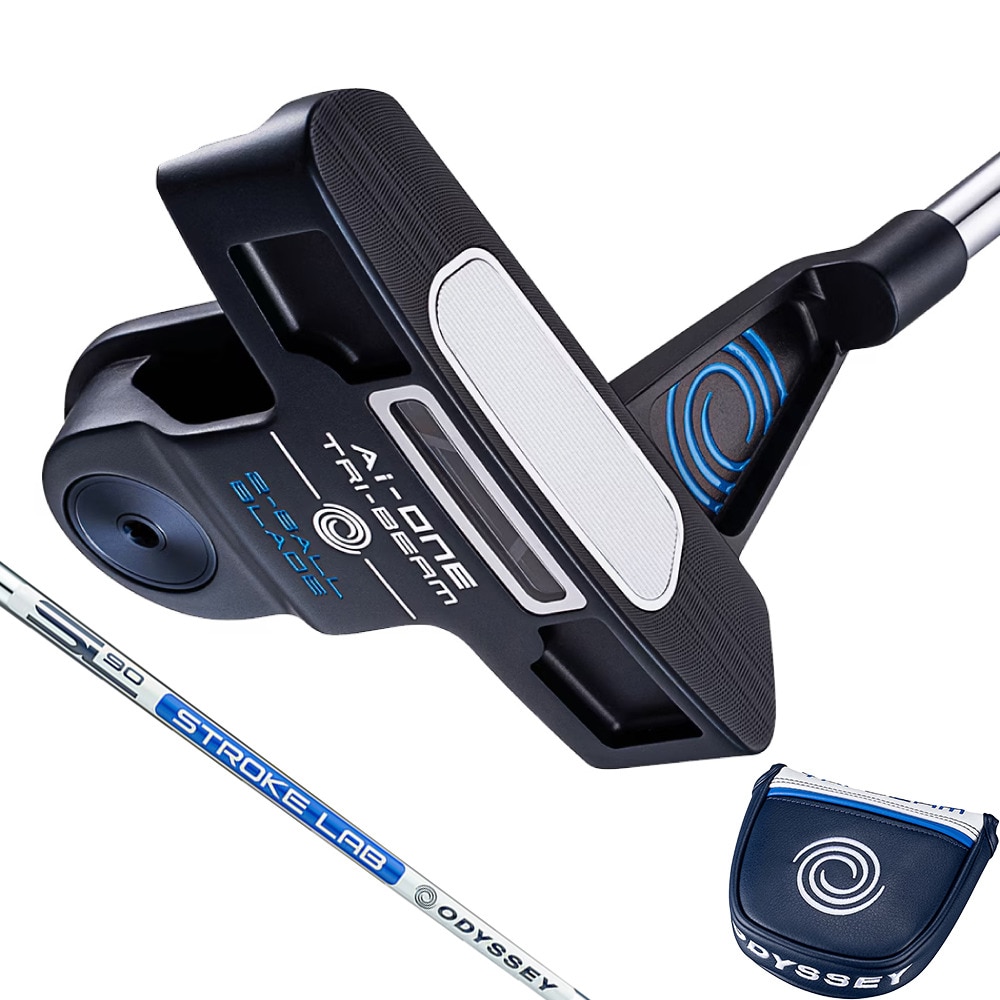 オデッセイ（ODYSSEY）（メンズ）Ai-ONE トライビーム 2-BALL BLADEパター(ロフト3度)STROKE LAB 90