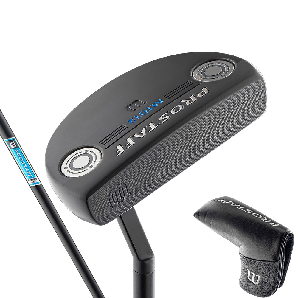 ウイルソンゴルフ（Wilson Golf）（メンズ）プロスタッフ PROSTAFF MT012 パター(ロフト3度)艶消しブラックE-coatingオリジナルスチール