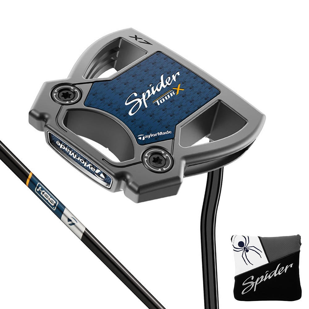 テーラーメイド（TAYLORMADE）（メンズ）Spider TOUR スパイダーツアー X トゥルーパス ダブルベンド パター(ロフト3度)KBS BLACK STEPLESS STEEL SHAFT