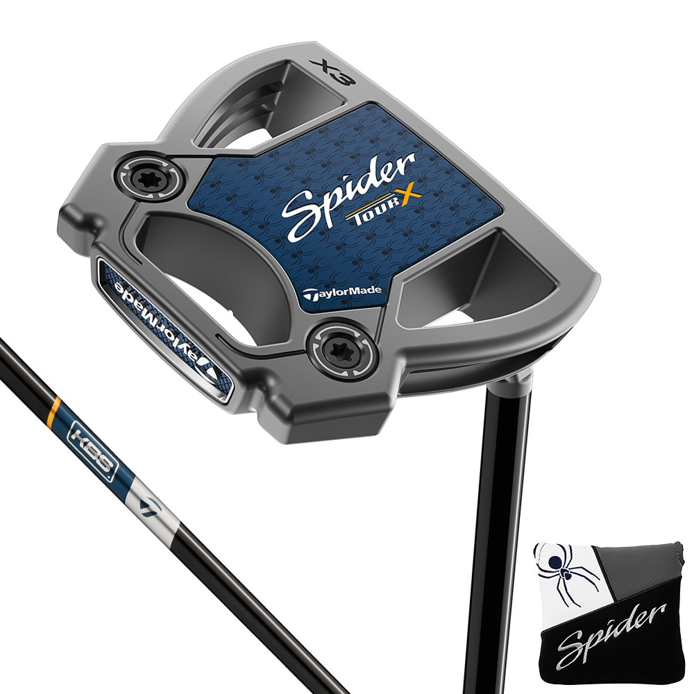 テーラーメイド（TAYLORMADE）（メンズ）Spider TOUR スパイダーツアー X トゥルーパス スモールスラント パター(ロフト3度)KBS BLACK STEPLESS STEEL SHAFT