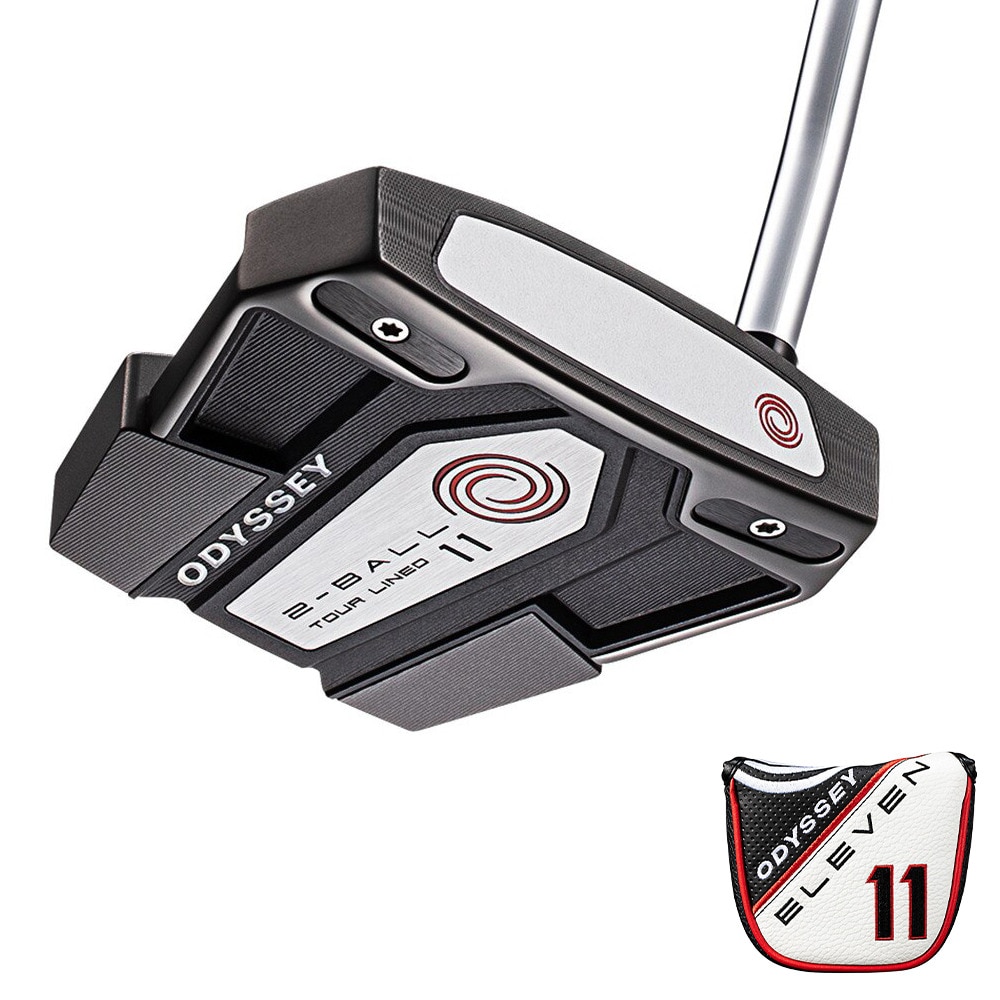 オデッセイ 2-BALL ELEVEN TOUR LINEDパター (ロフト3度)STROKE LAB RED ３３．０ 0 パターネオマレット型 右用の大画像