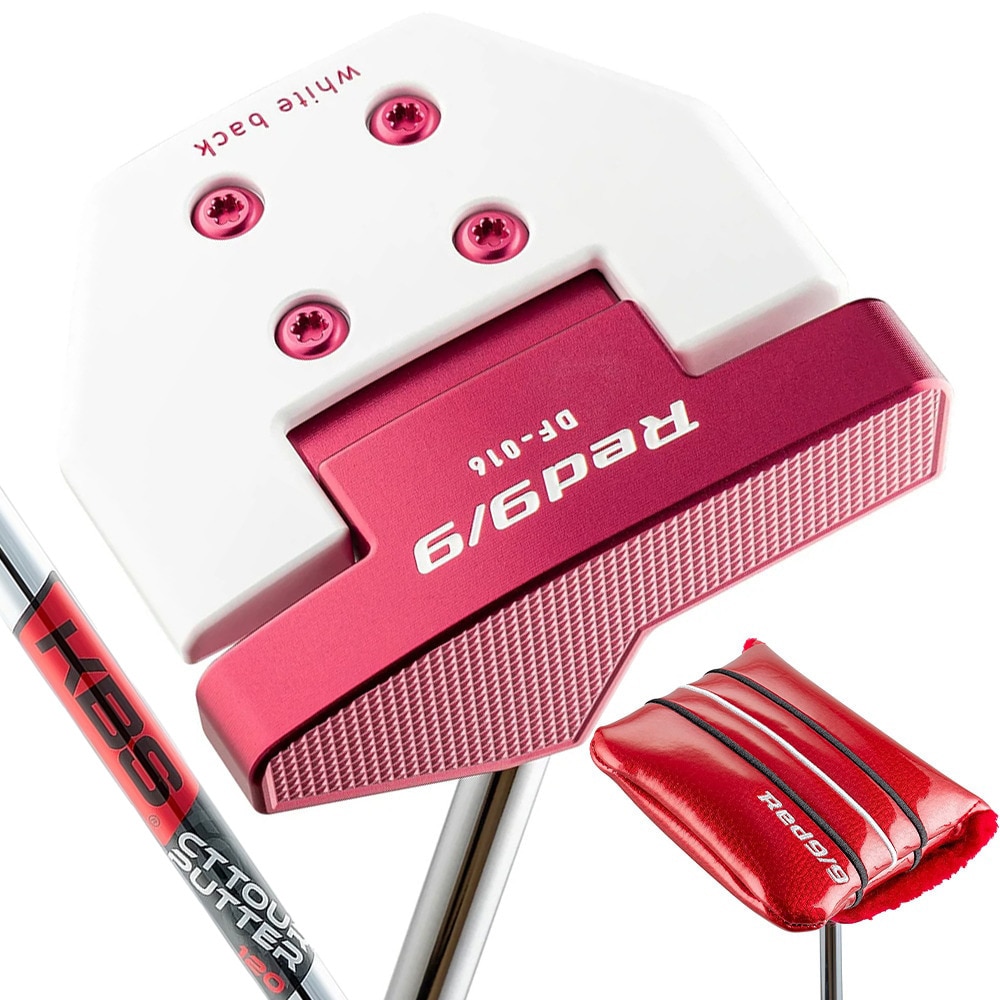 キャスコ（KASCO）（メンズ、レディース）Red9/9 DELTA-FACE DF-016 角マレットパター(ロフト1.5度)KBS CT TOUR  PUTTER