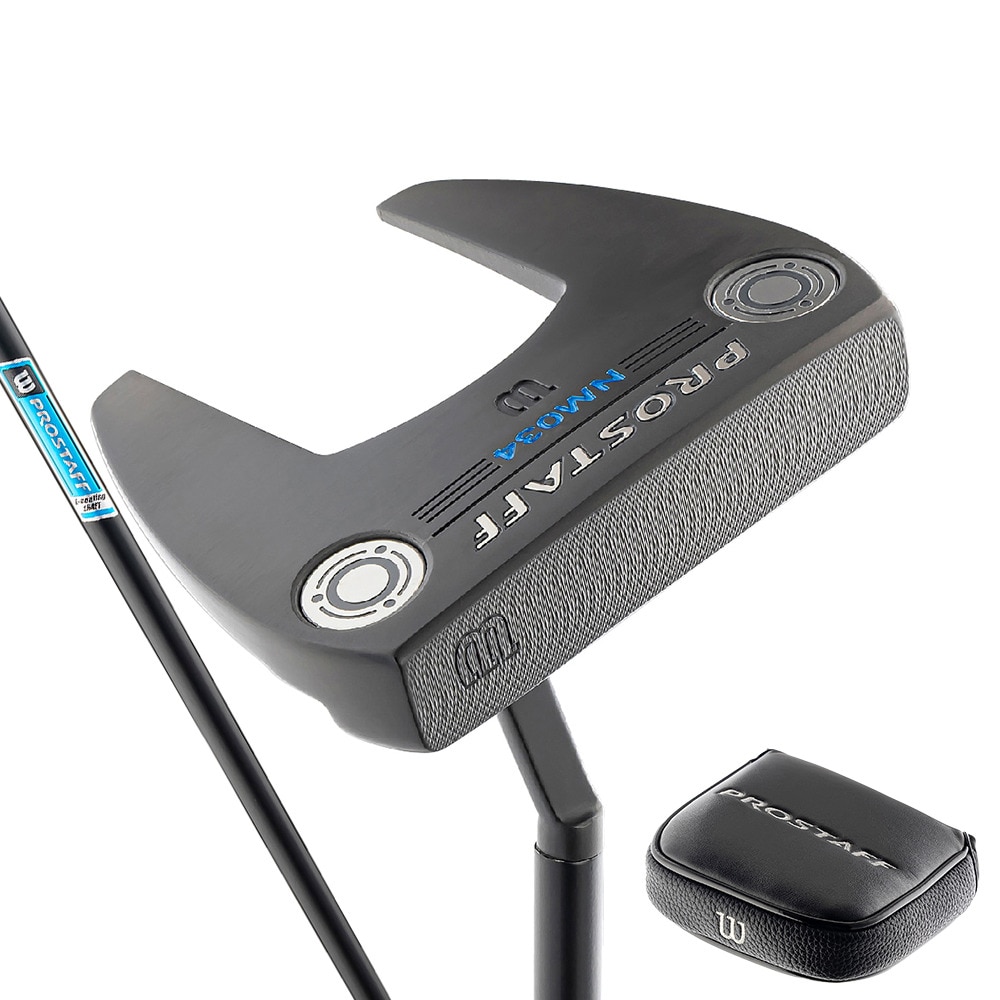 ウイルソンゴルフ（Wilson Golf）（メンズ）プロスタッフ PROSTAFF NM034 パター(ロフト3度)艶消しブラックE-coatingオリジナルスチール