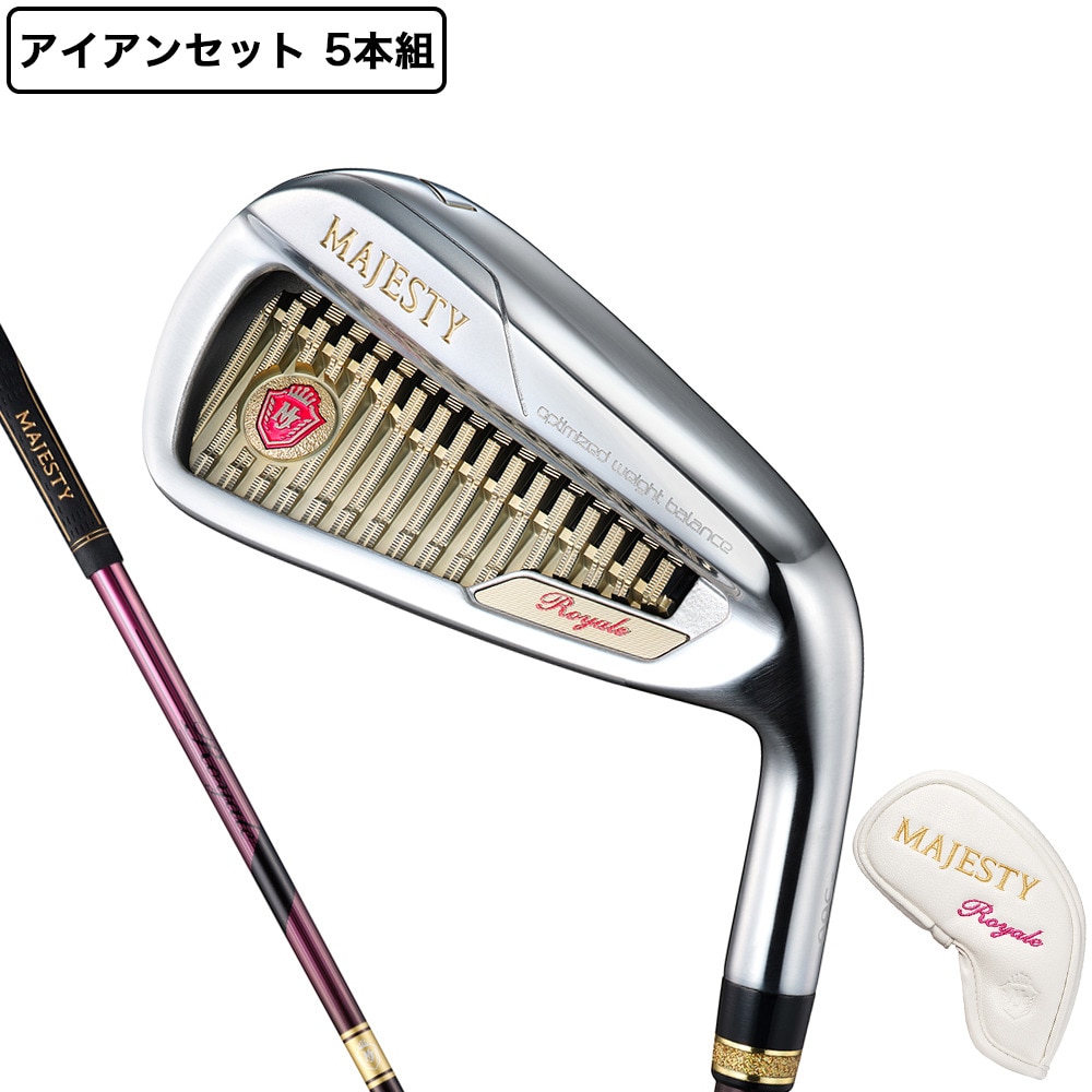 マジェスティ（MAJESTY）（レディース）ロイヤル アイアンセット 5本(7I～9I、PW、SW)TL560L