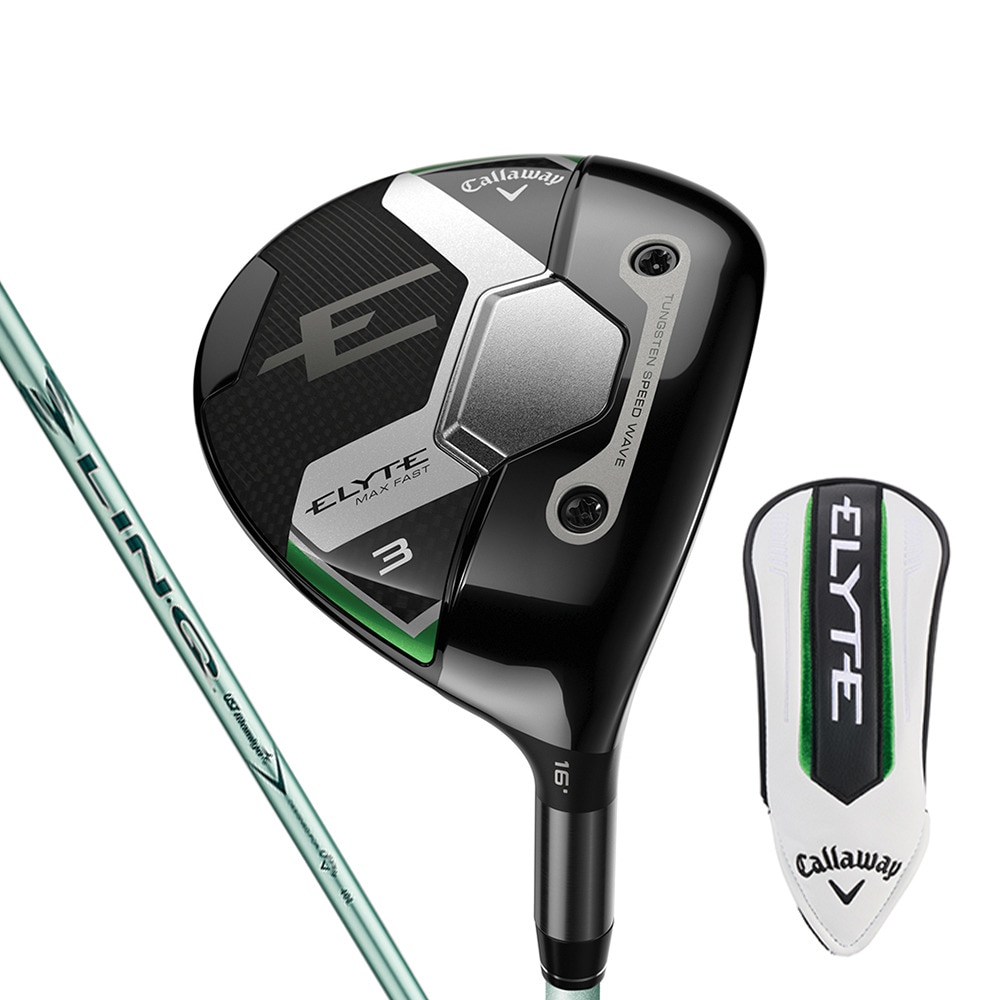 キャロウェイ（CALLAWAY）（レディース）エリート ELYTE MAX FAST フェアウェイウッド(7W ロフト22度)LIN-Q GREEN 40 for Callaway LDY