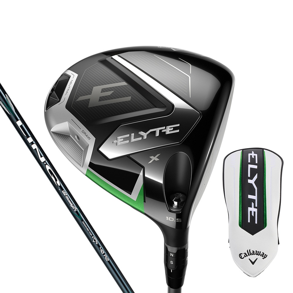 キャロウェイ（CALLAWAY）（レディース）エリート ELYTE X ドライバー(1W ロフト12度)LIN-Q GREEN 40 for Callaway