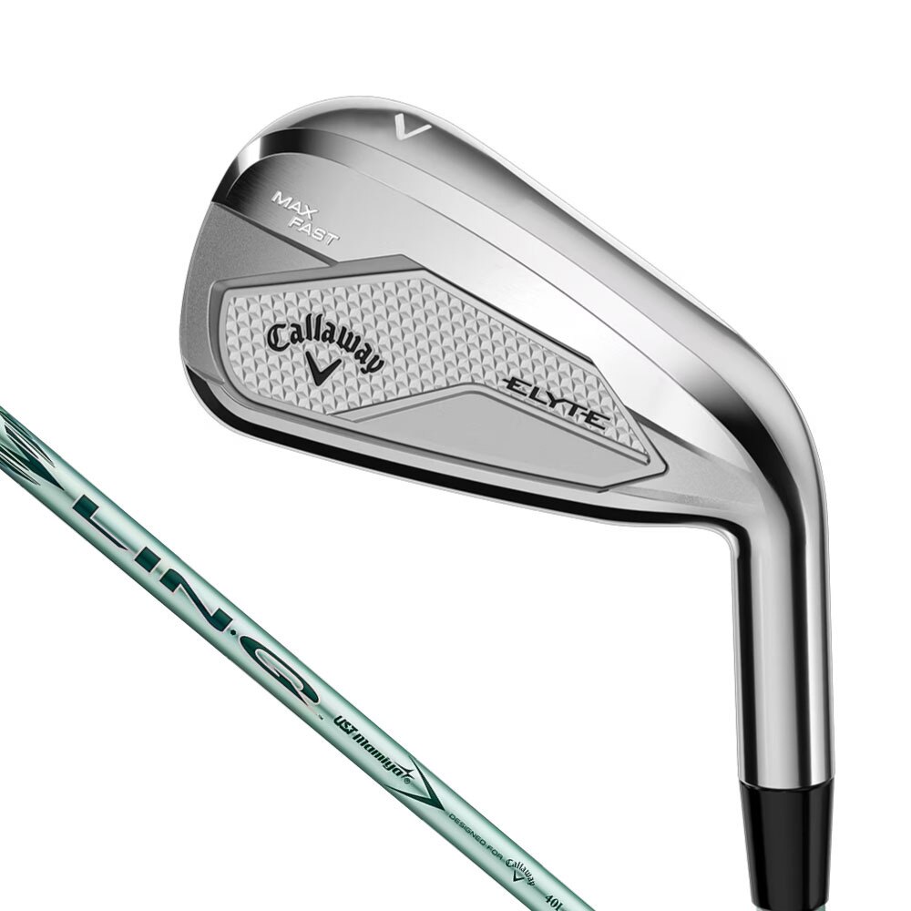 キャロウェイ（CALLAWAY）（レディース）エリート ELYTE MAX FAST アイアン(6I ロフト26度)LIN-Q GREEN 40 for Callaway LDY