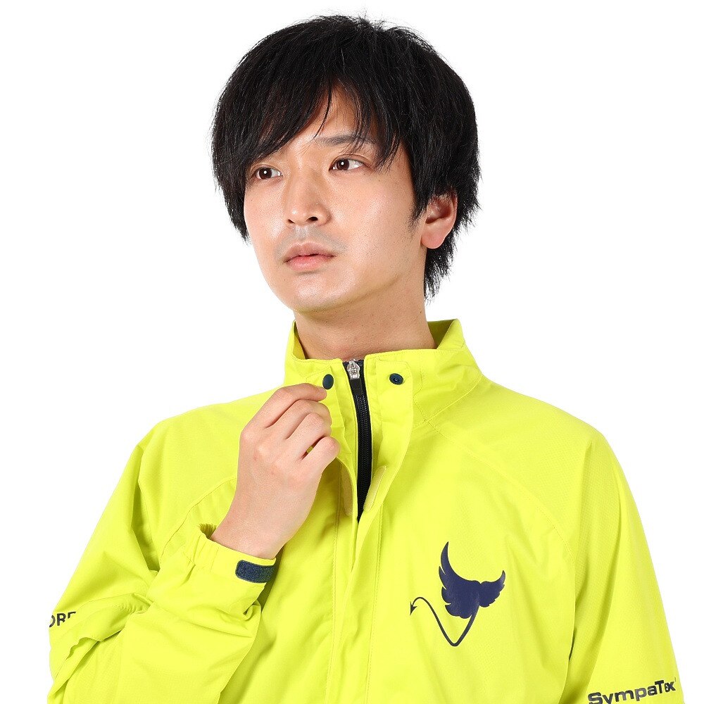 クランク（CLUNK）（メンズ）ゴルフウェア メンズ レインウェア 防水 耐水 2WAY仕様 上下セット B CL51TR31 YEL/NVY 収納袋付 雨具