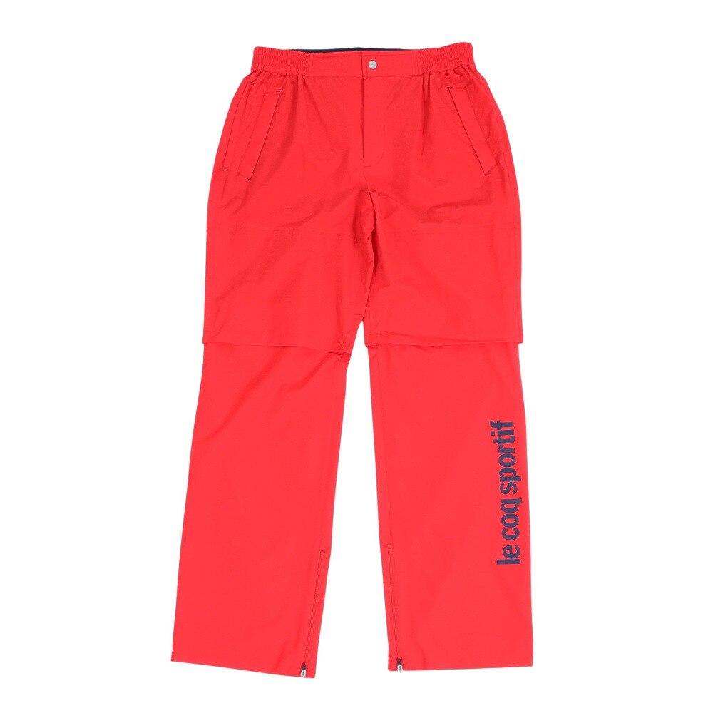 ルコック スポルティフ（le coq sportif）（メンズ）ゴルフウェア メンズ レインウェア 防水 耐水 2WAY仕様 上下セット  QGMNJH00W-NVWH 《B》 収納袋付 雨具