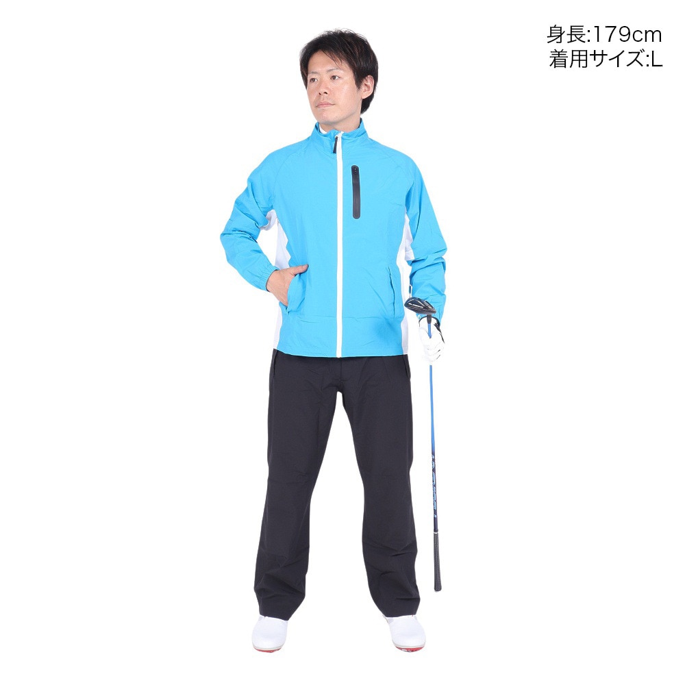 パフォーマンスギア（PG）（メンズ）ゴルフウェア アウター 2WAY レインウェア レインスーツ セットアップ 上下セット 401PG21JJ0401 BLU