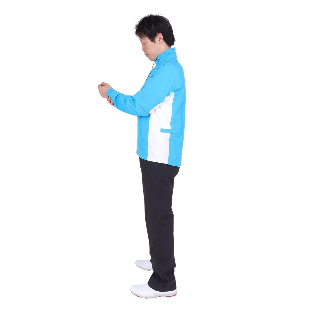 パフォーマンスギア（PG）（メンズ）ゴルフウェア アウター 2WAY レインウェア レインスーツ セットアップ 上下セット 401PG21JJ0401 BLU