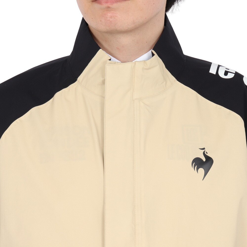 ルコックスポルティフ（lecoqsportif）（メンズ）ゴルフウェア 耐水 ストレッチフォーサー レインウェア 上下セット 収納袋付き QGMXJH00W BG00