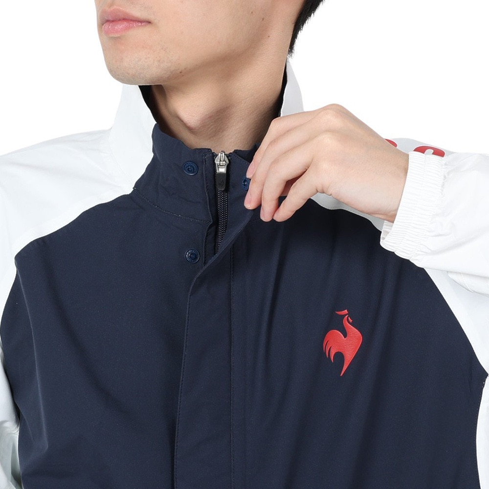 ルコックスポルティフ（lecoqsportif）（メンズ）ゴルフウェア レインウェア ストレッチフォーサー セットアップ 上下セット QGMXJH00W NV00