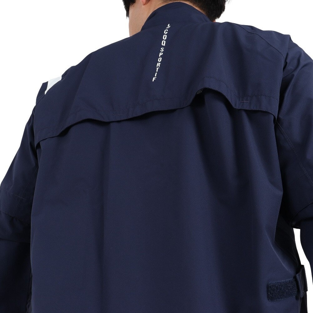 ルコックスポルティフ（lecoqsportif）（メンズ）ゴルフウェア メンズ レインウェア 防水 耐水 2WAY仕様 ストレッチ 上下セット 上下セット QGMTJH00W NV00