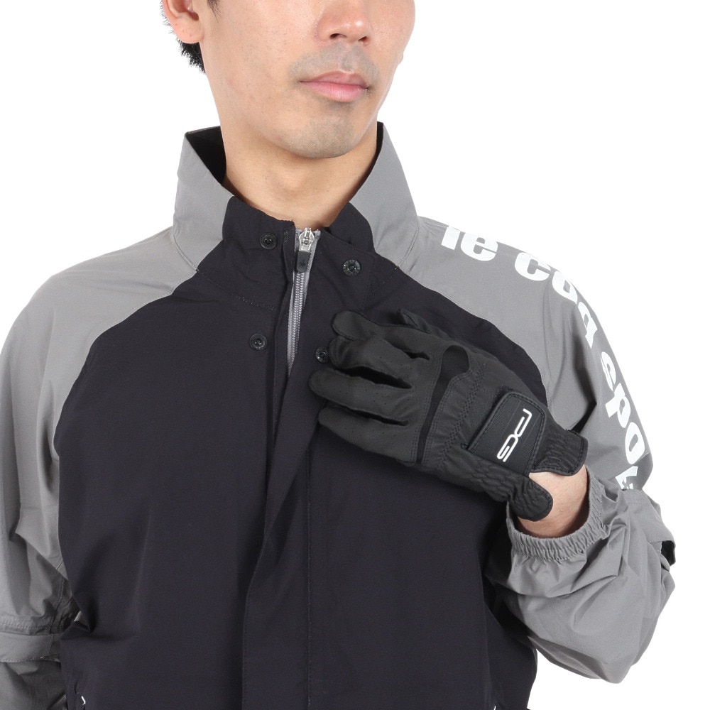 ルコックスポルティフ（lecoqsportif）（メンズ）ゴルフウェア アウター 軽量 ストレッチフォーサー レインウェア QGMXJH00W BK00