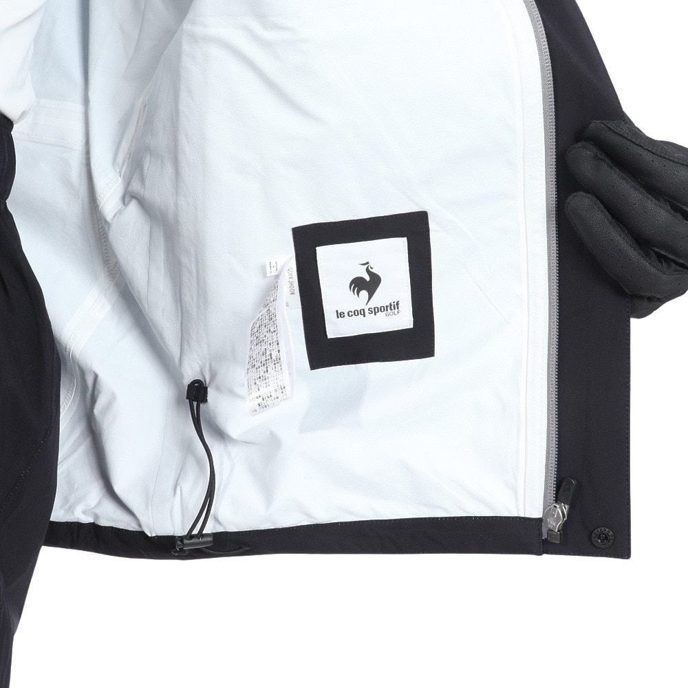 ルコックスポルティフ（lecoqsportif）（メンズ）ゴルフウェア アウター 軽量 ストレッチフォーサー レインウェア QGMXJH00W BK00