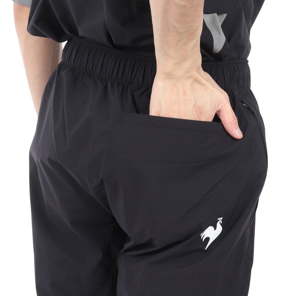 ルコックスポルティフ（lecoqsportif）（メンズ）ゴルフウェア アウター 軽量 ストレッチフォーサー レインウェア QGMXJH00W BK00