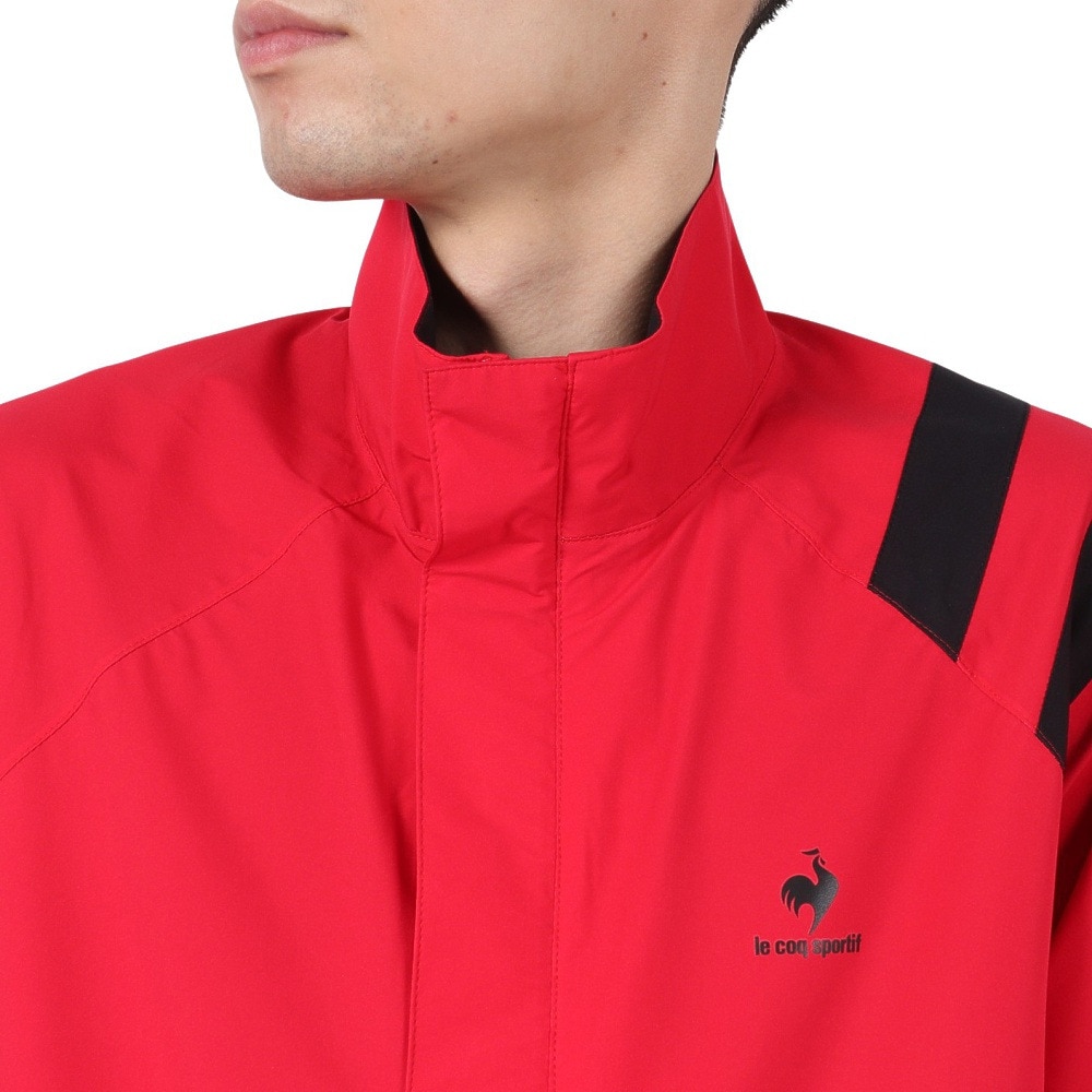 ルコックスポルティフ（lecoqsportif）（メンズ）ゴルフウェア 軽量 ロゴ レインウェア 防水 耐水 2WAY仕様 ストレッチ 上下セット QGMTJH00W RD00