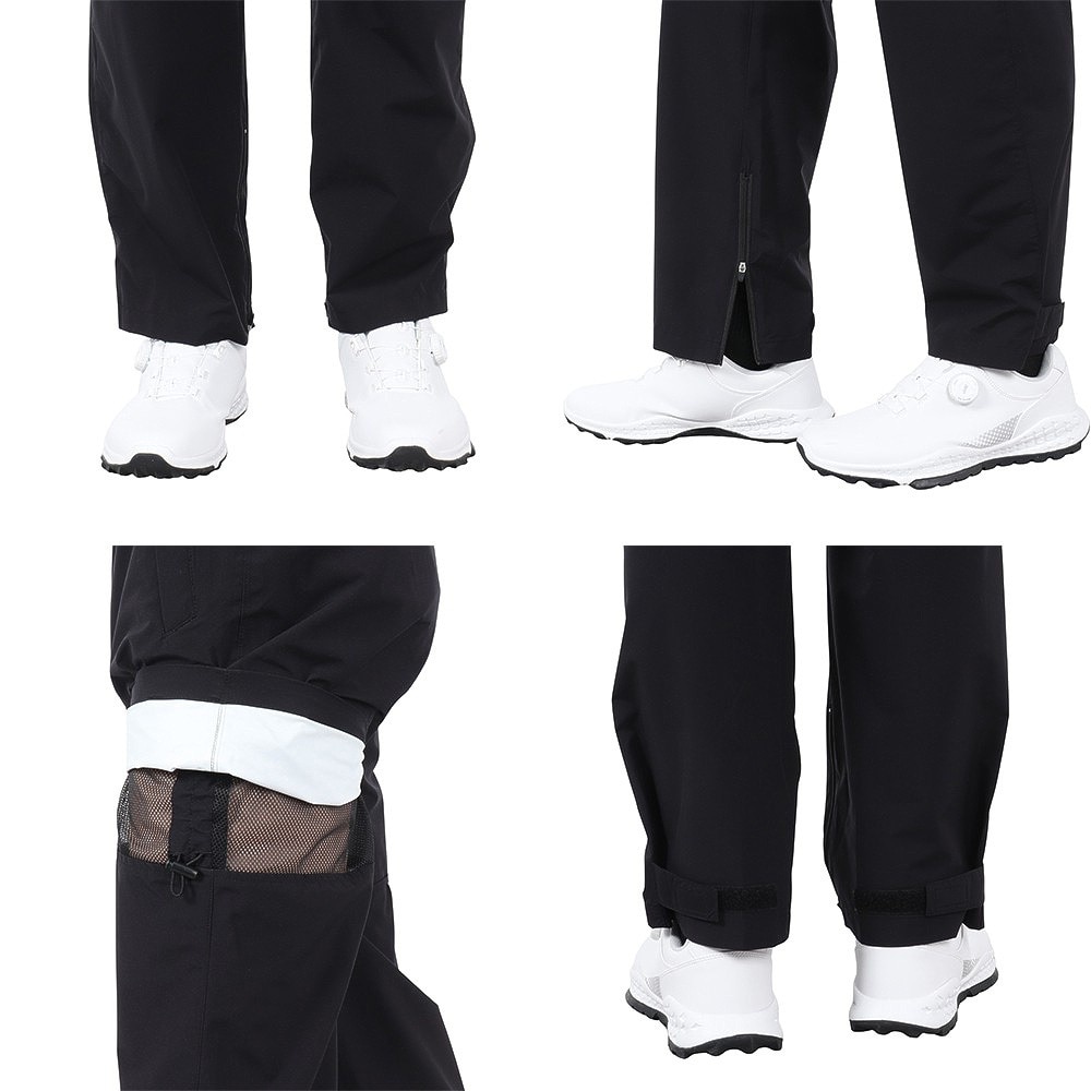 ルコックスポルティフ（lecoqsportif）（メンズ）ゴルフウェア 軽量 ロゴ レインウェア 防水 耐水 2WAY仕様 ストレッチ 上下セット QGMTJH00W RD00