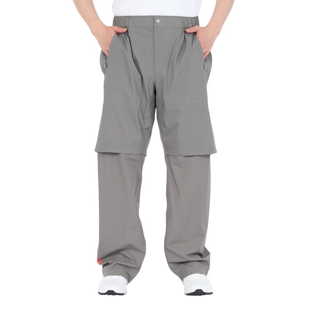 ルコックスポルティフ（lecoqsportif）（メンズ）ゴルフウェア 耐水 ストレッチフォーサー レインウェア 上下セット 収納袋付き QGMXJH00W GY00