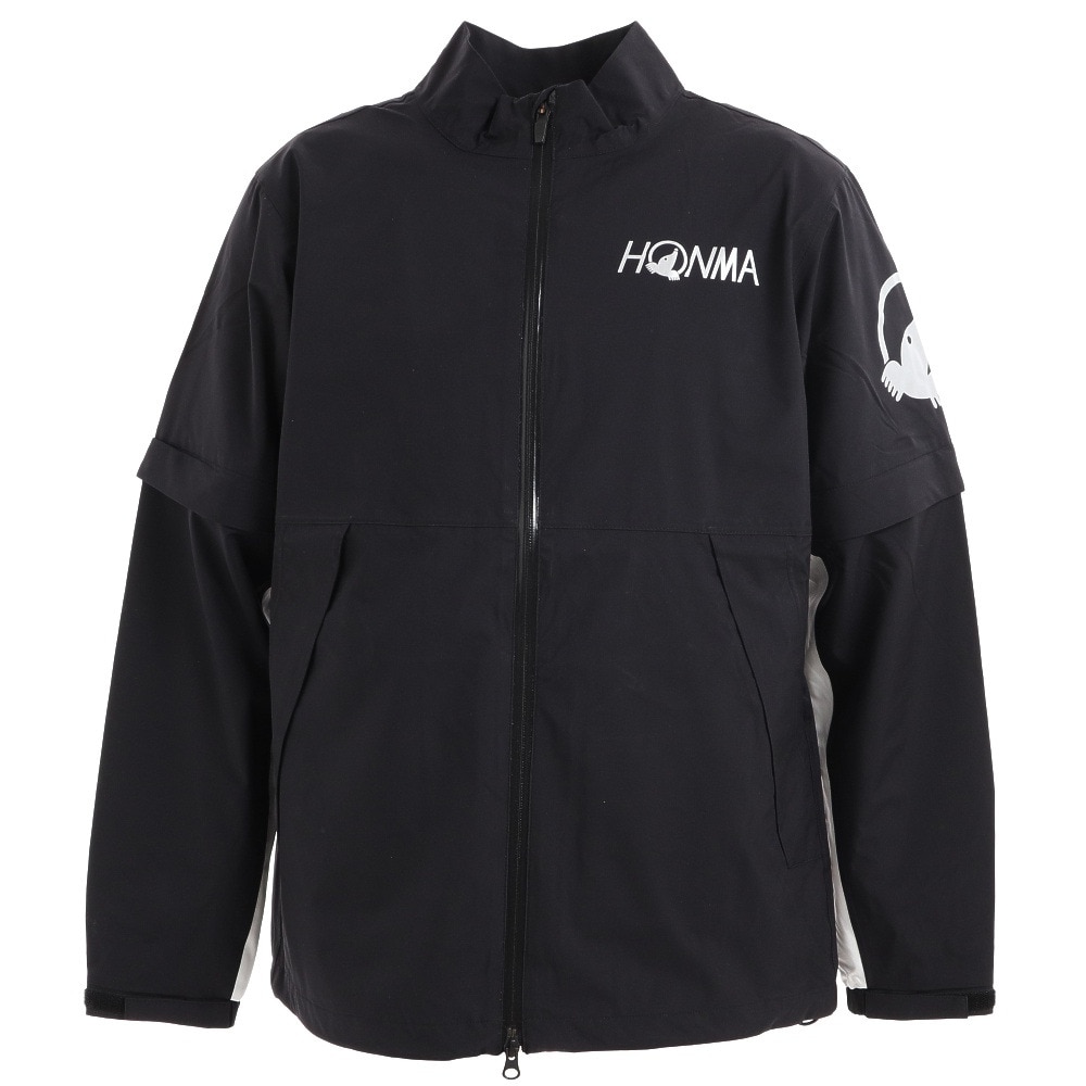 本間ゴルフ（HONMA）（メンズ）ゴルフウェア メンズ レインウェア 撥水 防水 耐水 2WAY仕様 レインジャケット 031731404BK