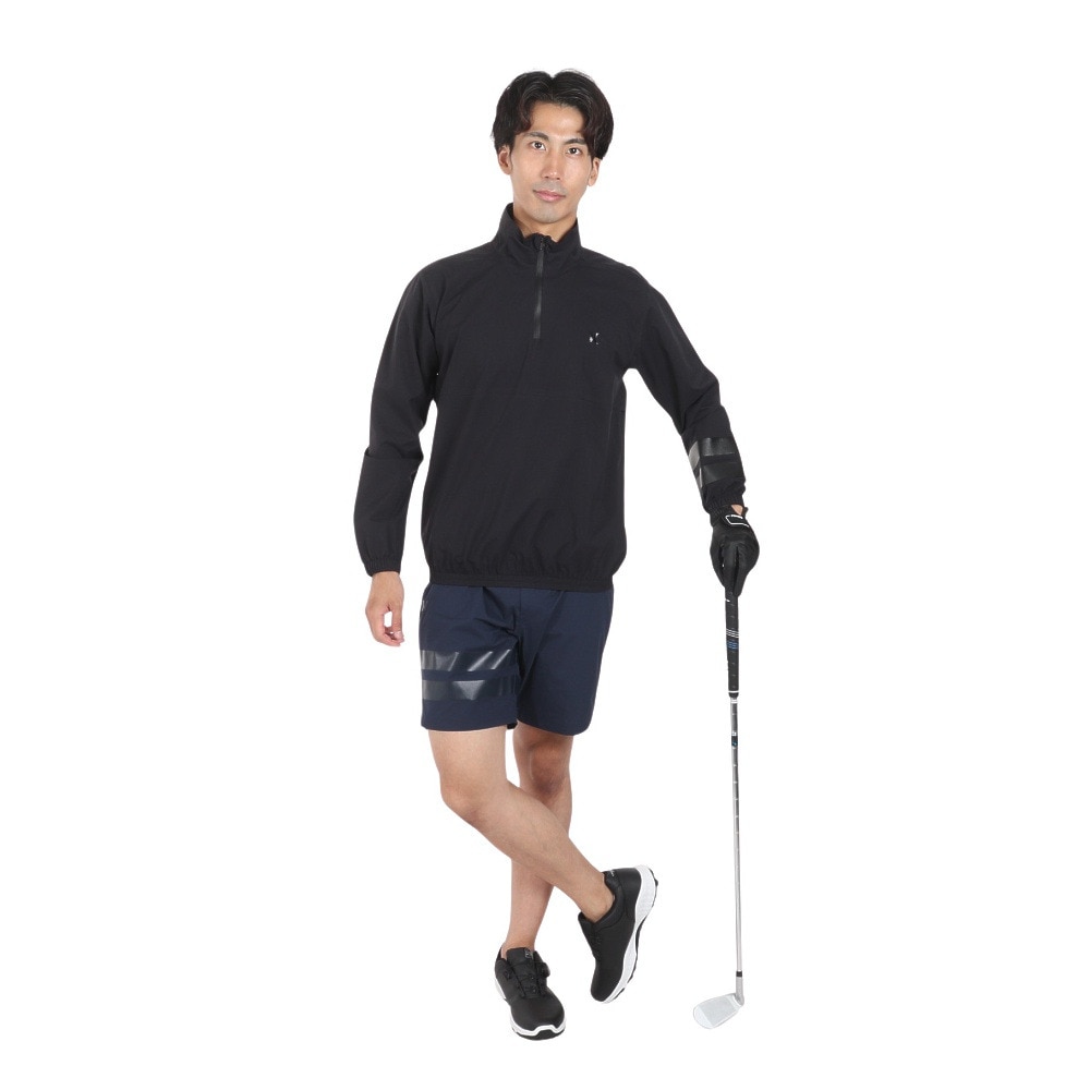 ハーレー（HURLEY）（メンズ）ゴルフウェア レインウェア 撥水 防水 耐水 プルオーバーシャツ PHANTOM MJK2200002-BLK