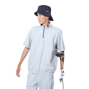 ハーレー（HURLEY）（メンズ）ゴルフウェア メンズ レインウェア 撥水 防水 耐水 プルオーバー 半袖シャツ PHANTOM MJK2200003-LGY