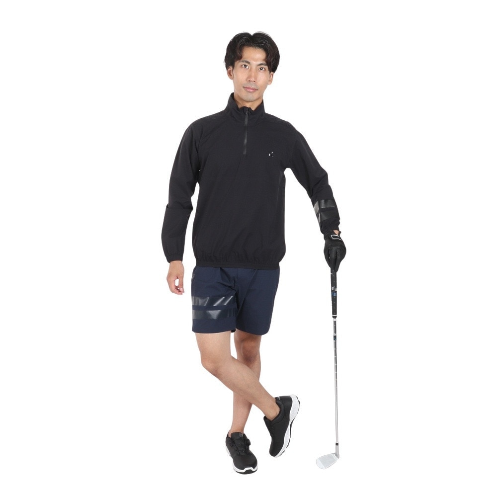 ハーレー（HURLEY）（メンズ）ゴルフウェア レインウェア 撥水 防水 耐水 プルオーバーシャツ PHANTOM MJK2200002-BLK