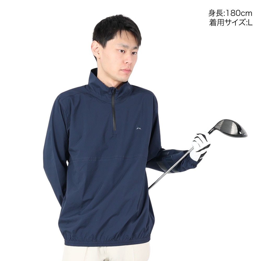ハーレー（HURLEY）（メンズ）ゴルフウェア アウター 防風 軽量 レインウェア PHANTOM RAIN PULLOVER VMI-MJK2200002-OBS