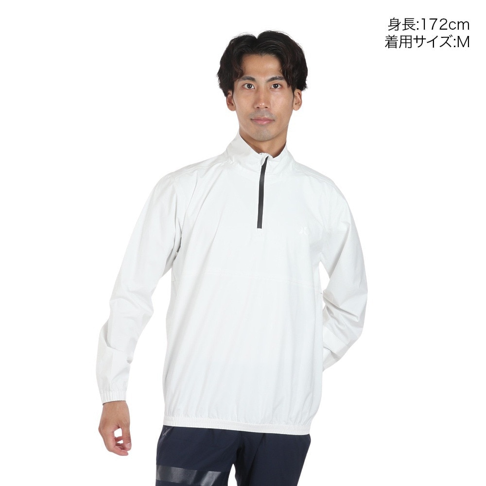 ハーレー（HURLEY）（メンズ）ゴルフウェア レインウェア 撥水 防水 耐水 プルオーバーシャツ PHANTOM MJK2200002-OWHT