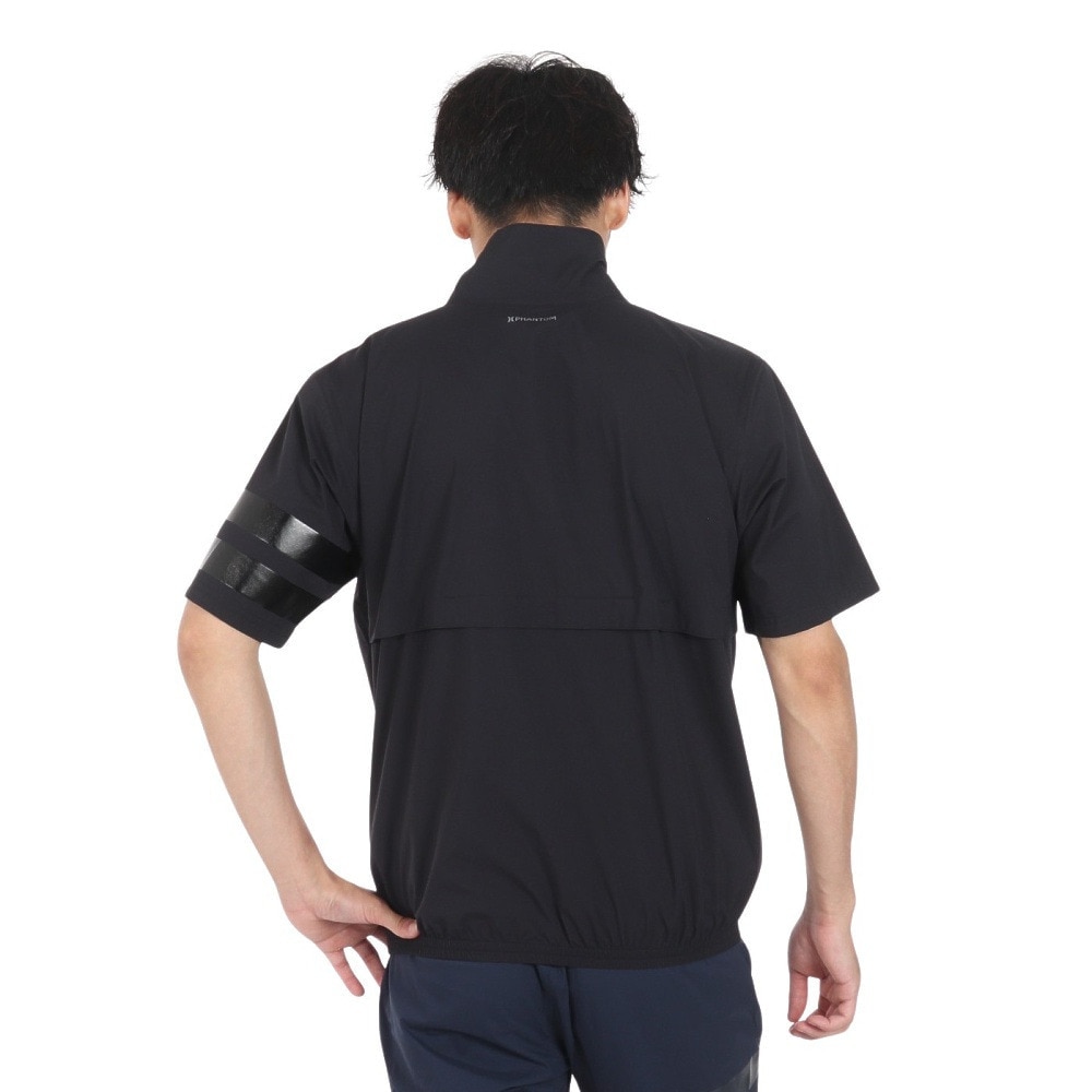ハーレー（HURLEY）（メンズ）ゴルフウェア レインウェア 撥水 防水 耐水 半袖プルオーバー ファントムレイン MJK2200003-BLK