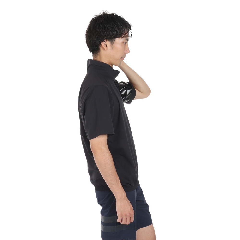 ハーレー（HURLEY）（メンズ）ゴルフウェア レインウェア 撥水 防水 耐水 半袖プルオーバー ファントムレイン MJK2200003-BLK