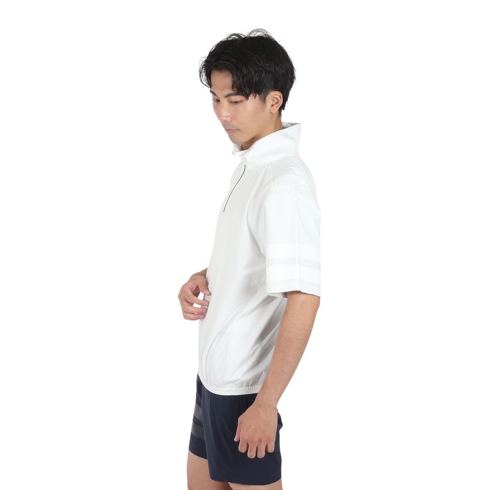 ハーレー（HURLEY）（メンズ）ゴルフウェア レインウェア 撥水 防水 耐水 プルオーバー 半袖シャツ PHANTOM MJK2200003-OWHT