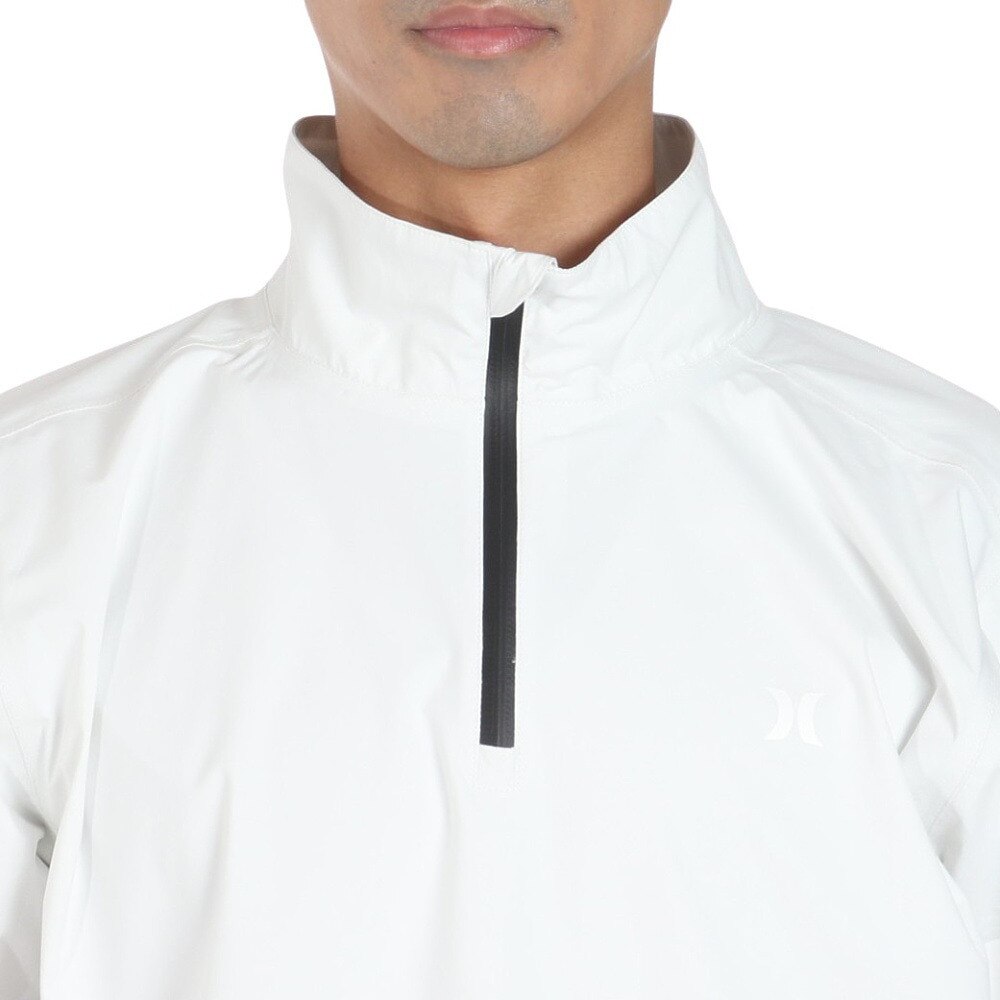 ハーレー（HURLEY）（メンズ）ゴルフウェア レインウェア 撥水 防水 耐水 プルオーバー 半袖シャツ PHANTOM MJK2200003-OWHT
