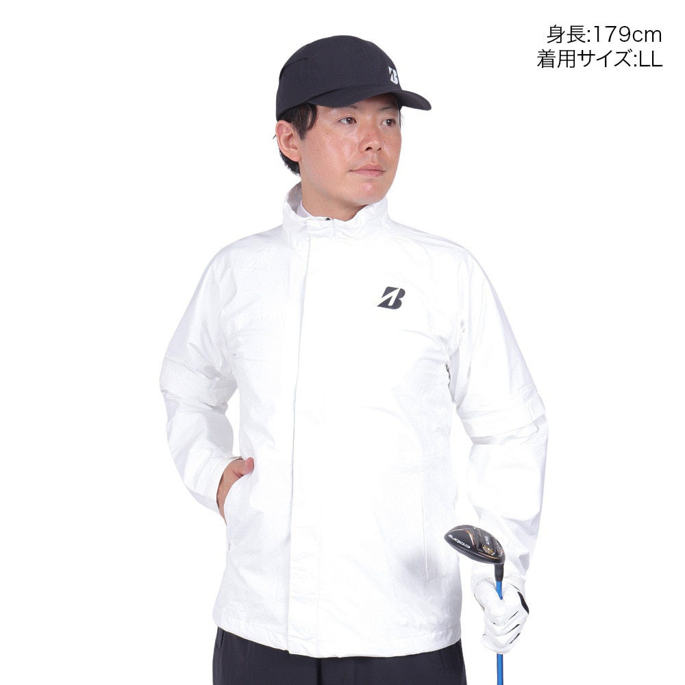 ブリヂストンゴルフ（BRIDGESTONE GOLF）（メンズ）ゴルフウェア アウター 撥水 レインウェア 24SS 水神 レイン上下セット セットアップ 84G03WH