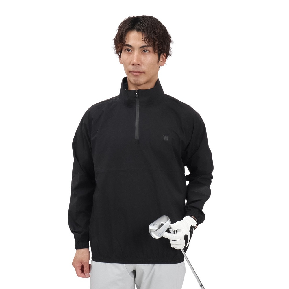 ハーレー（HURLEY）（メンズ）ゴルフウェア ファントム レイン 長袖 プルオーバー MGRN251098-BLK