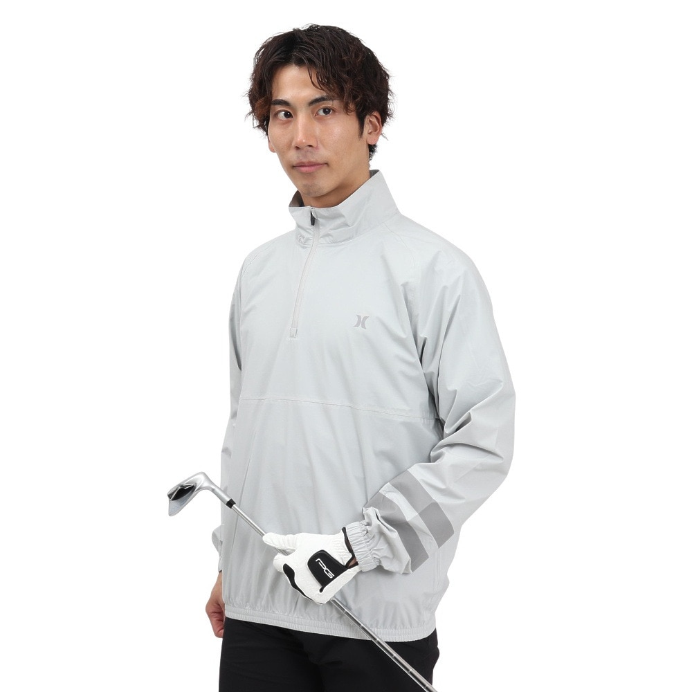 ハーレー（HURLEY）（メンズ）ゴルフウェア ファントム レイン 長袖 プルオーバー MGRN251098-SGY